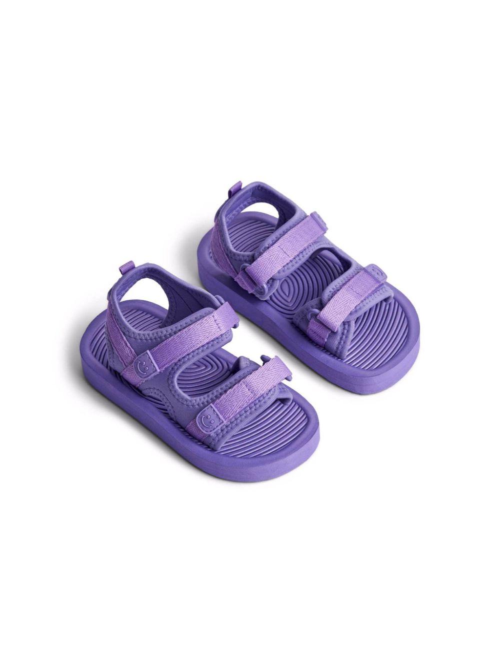 Sandali per bambina Molo Zola viola con due fasce frontali a strappo 7S25U301 5403 MOLO 