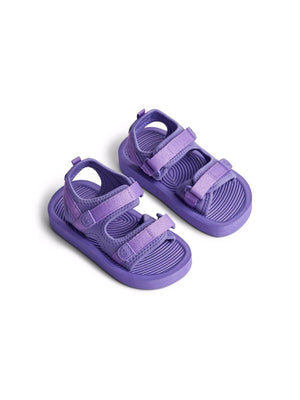Molo Zola purple girls' sandals with two front velcro straps