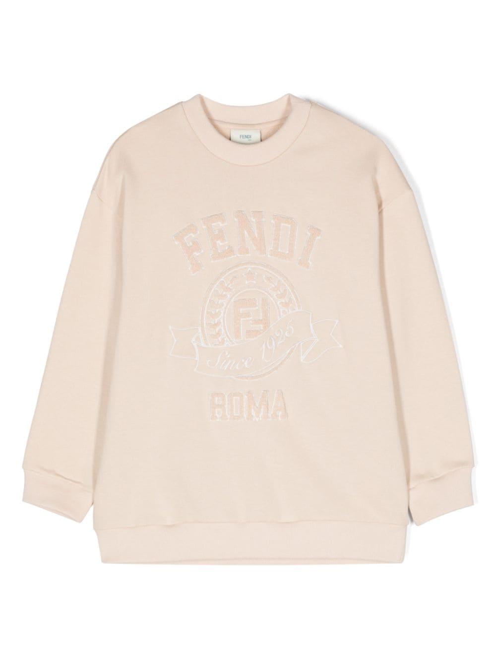 Felpa con logo JUH082 5V0 F1P2N FENDI KIDS 