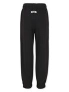 Pantaloni sportivi neri per bambino con stampa logo MSGM Kids F4MSJUFP177 103 MSGM KIDS 