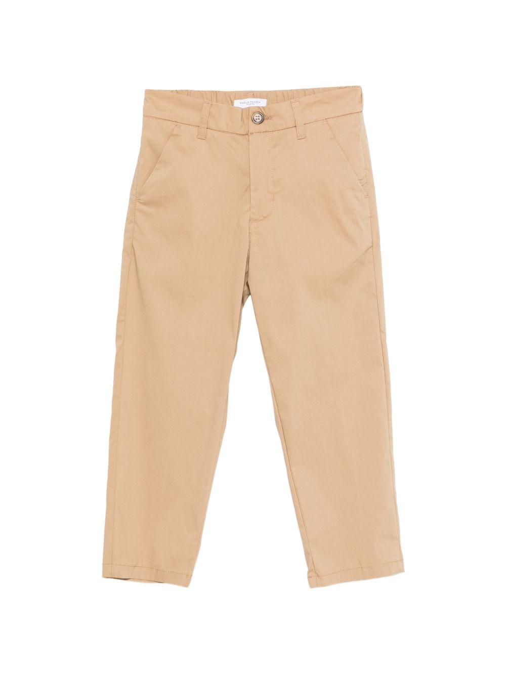 Pantaloni per bambino Paolo Pecora Kids beige con bottoni PP4314 BEIGE PAOLO PECORA KIDS 