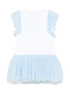 Abito per bambina Monnalisa bianco con stampa Alice x Disney 19E918 5001 9952 MONNALISA 