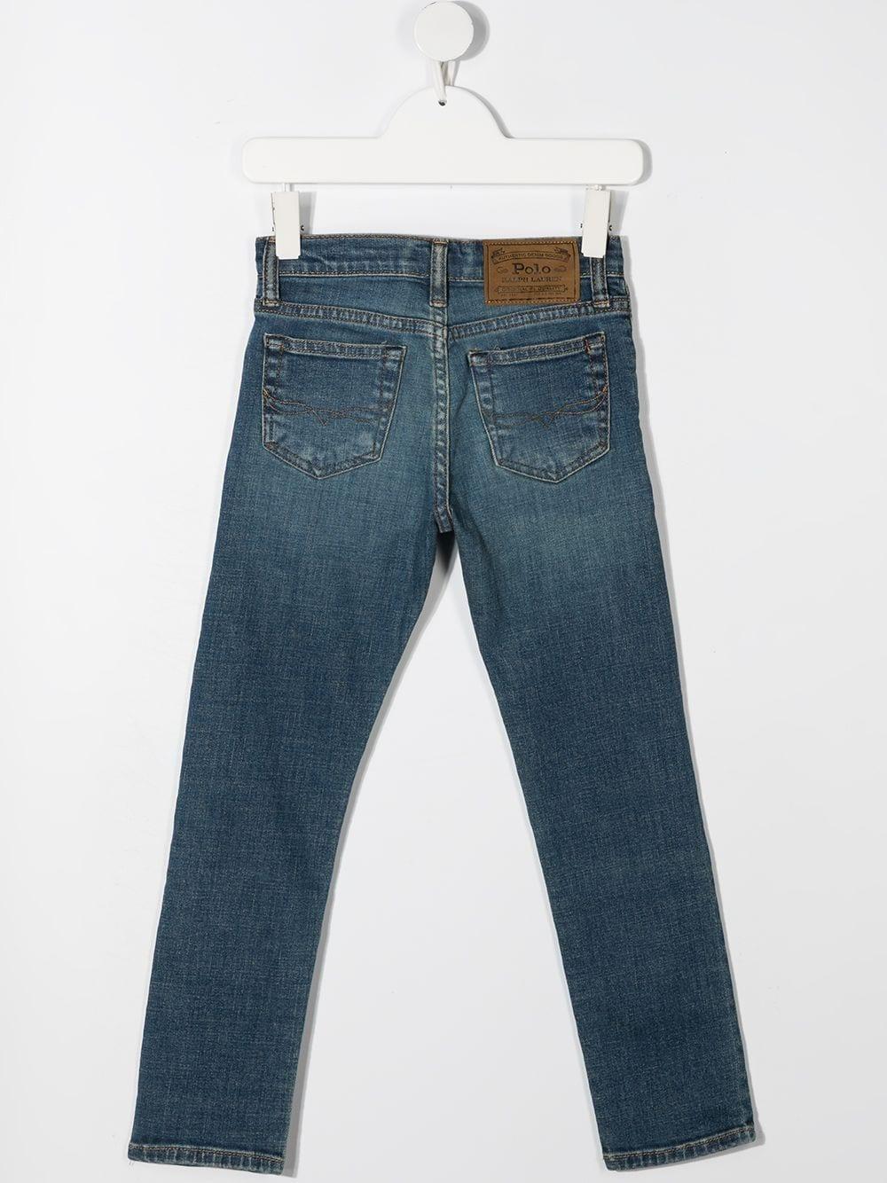 Jeans dritti per bambino Ralph Lauren Kids in denim modello con vita media 759991 001 Ralph Lauren kids 