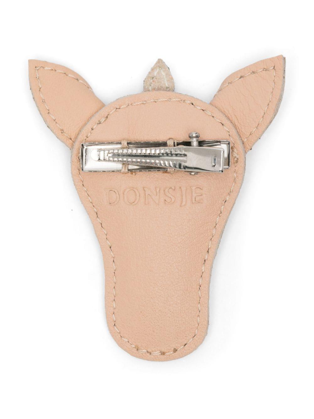 Fermaglio per bambina Donsje Josy Special rosa chiaro con motivo unicorno 6009004 LE121 DONSJE 