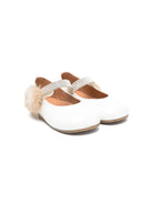 Ballerine per neonata Eli1957 bianco con decorazione 14030AK PEARL ElI 