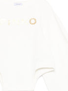Felpa per bambina Pinko Kids bianca con stampa logo KFFE0290FF016 1071 PINKO KIDS 