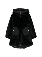 Cappotto per bambina Herno Kids nero con pelliccia sintetica GC000058G12630 9300 HERNO KIDS 