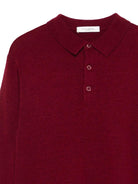 Polo per bambino Paolo Pecora Kids rosso scuro a maniche lunghe PP4086 MOST PAOLO PECORA KIDS 
