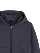 Felpa per bambino Givenchy Kids blu con cappuccio e zip H31215 061 GIVENCHY KIDS 