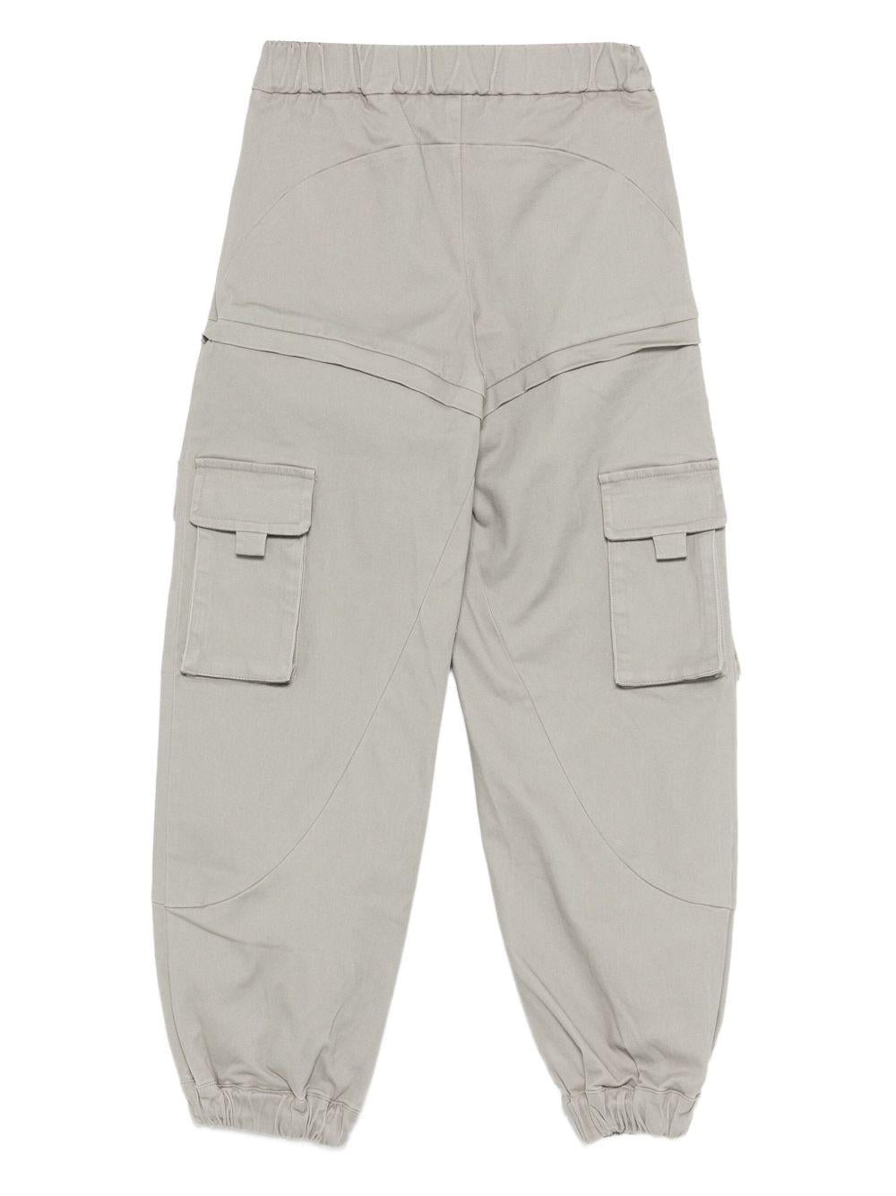Pantaloni per bambina Pinko Kids grigio design cargo KFPA026CCE034 5028 PINKO KIDS 