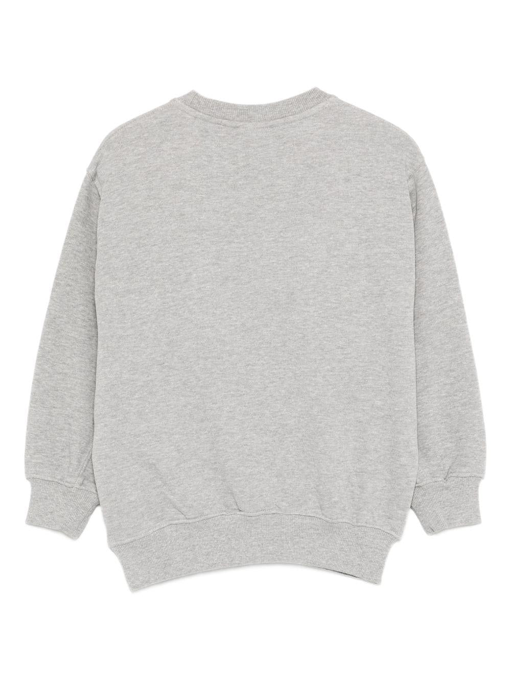 Felpa Magni per bambino Molo grigia con ricamo smile sul davanti 6S26J212 1046 MOLO 