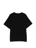 T-shirt per bambini Moschino Kids nera con stampa Teddy Bear sul davanti HYM03SLFA07 60100 MOSCHINO KIDS 