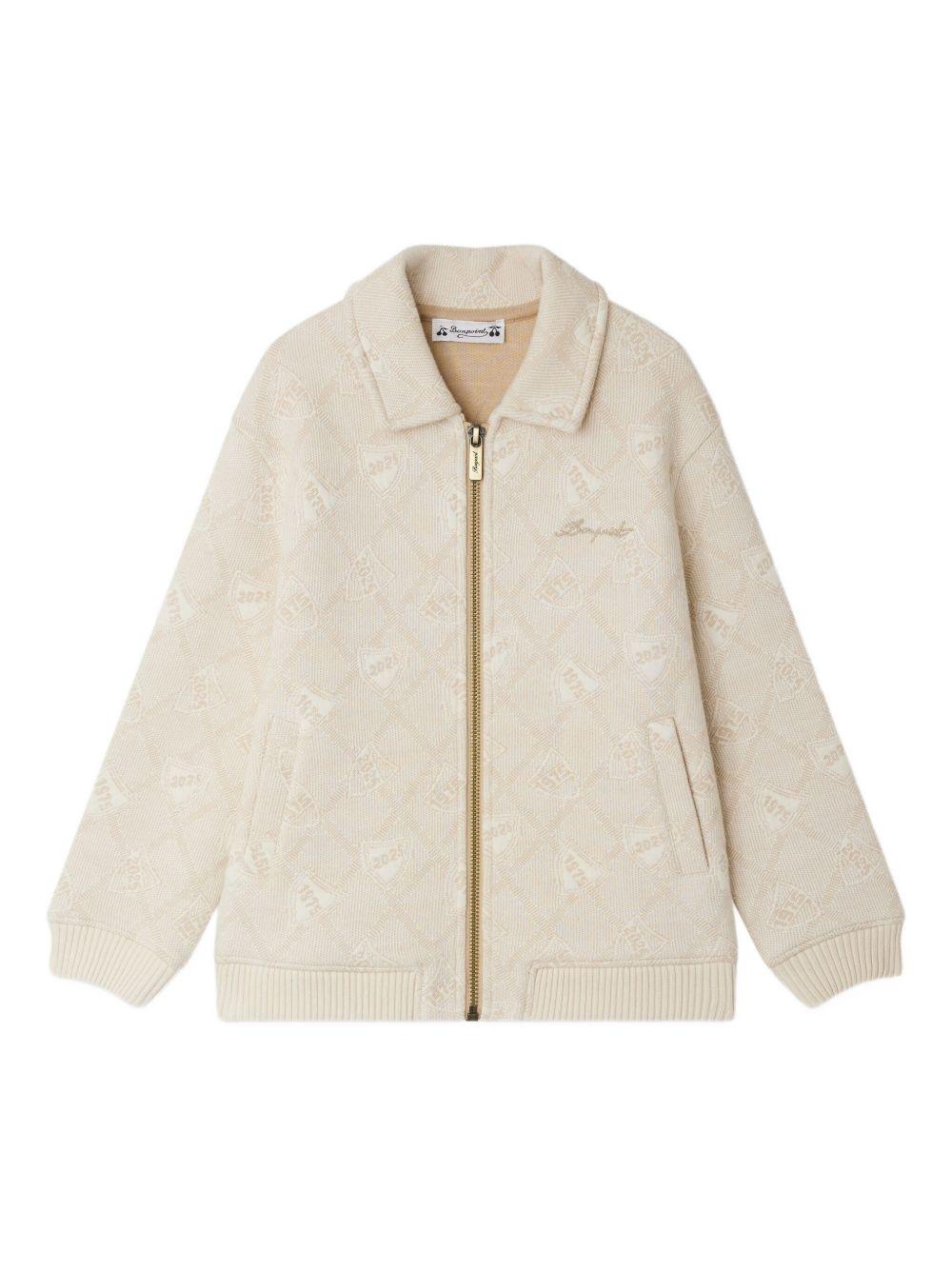 Giacca per bambino Bonpoint beige con ricamo logo W05BJAK00001 909 BONPOINT 