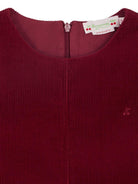 Abito per bambina Bonpoint rosso con texture a coste W05GDRW00054 053 BONPOINT 