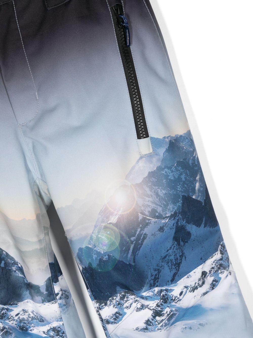 Pantaloni da sci per bambino Molo Jump Pro blu con effetto sfumato 5W24I102 3601 MOLO 