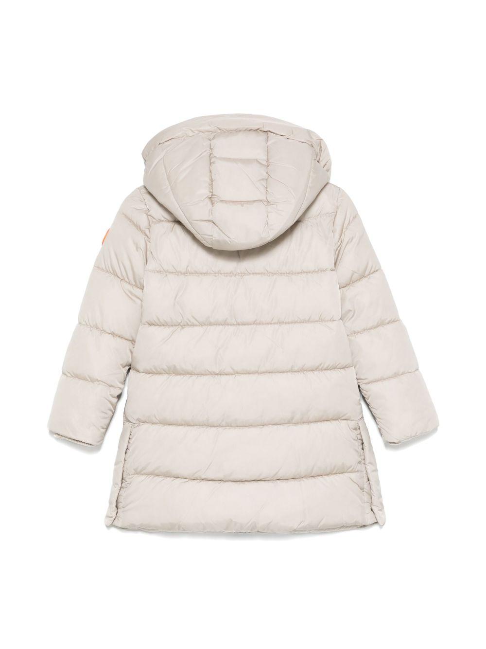 Cappotto per bambina Save The Duck Kids Tiri beige con effetto opaco J40270G MEGA21 40019 SAVE THE DUCK KIDS 