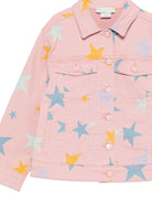 Giacca per bambina Stella McCartney Kids rosa con stampa stelle TY2A37 Z2572 507MC STELLA McCARTNEY KIDS 