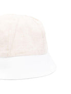 Cappello per neonata La Stupenderia beige con orlo a contrasto e corona rotonda TBCP53D05 D01 LA STUPENDERIA 