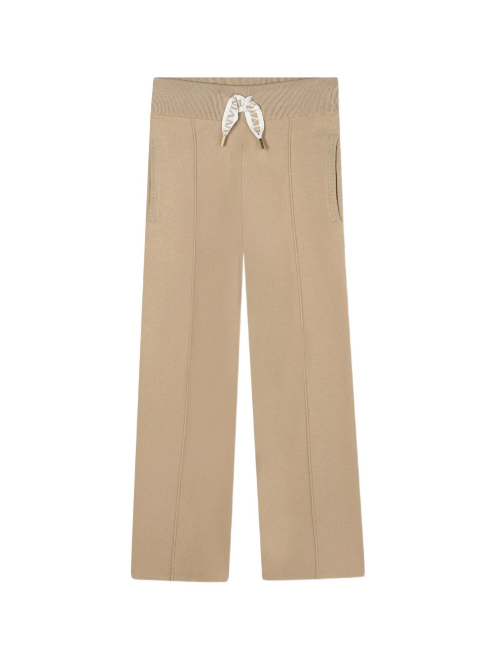 Pantaloni per bambina Lanvin Enfant beige con coulisse N30274 P51 LANVIN 