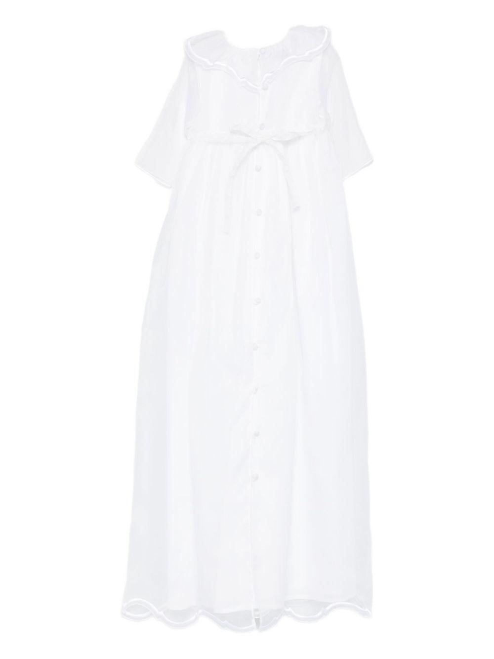 Abito per neonata Jesurum Baby bianco con colletto alla Peter Pan VENEZIANO VAR.80 JESURUM 