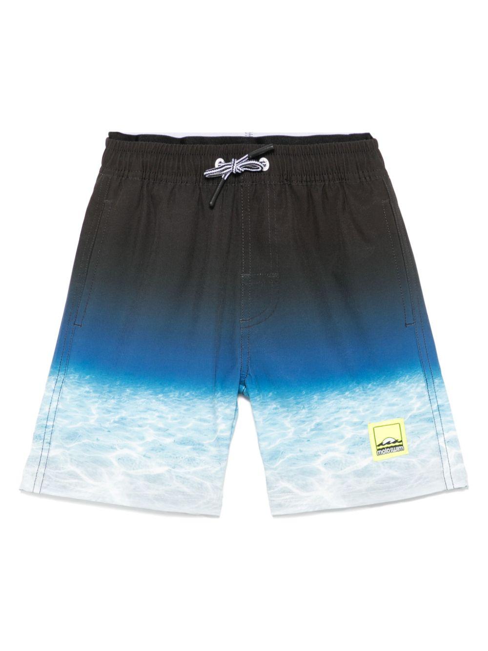 Costume da bagno per bambino Molo blu con effetto sfumato 8S25P406 3797 MOLO 