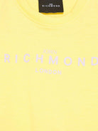 T-shirt per neonati John Richmond Junior giallo con logo RIP25002TS YELLOW JOHN RICHMOND JUNIOR 