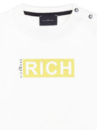 T-shirt per neonato John Richmond Junior bianco con logo RIP25072TS WHITE JOHN RICHMOND JUNIOR 