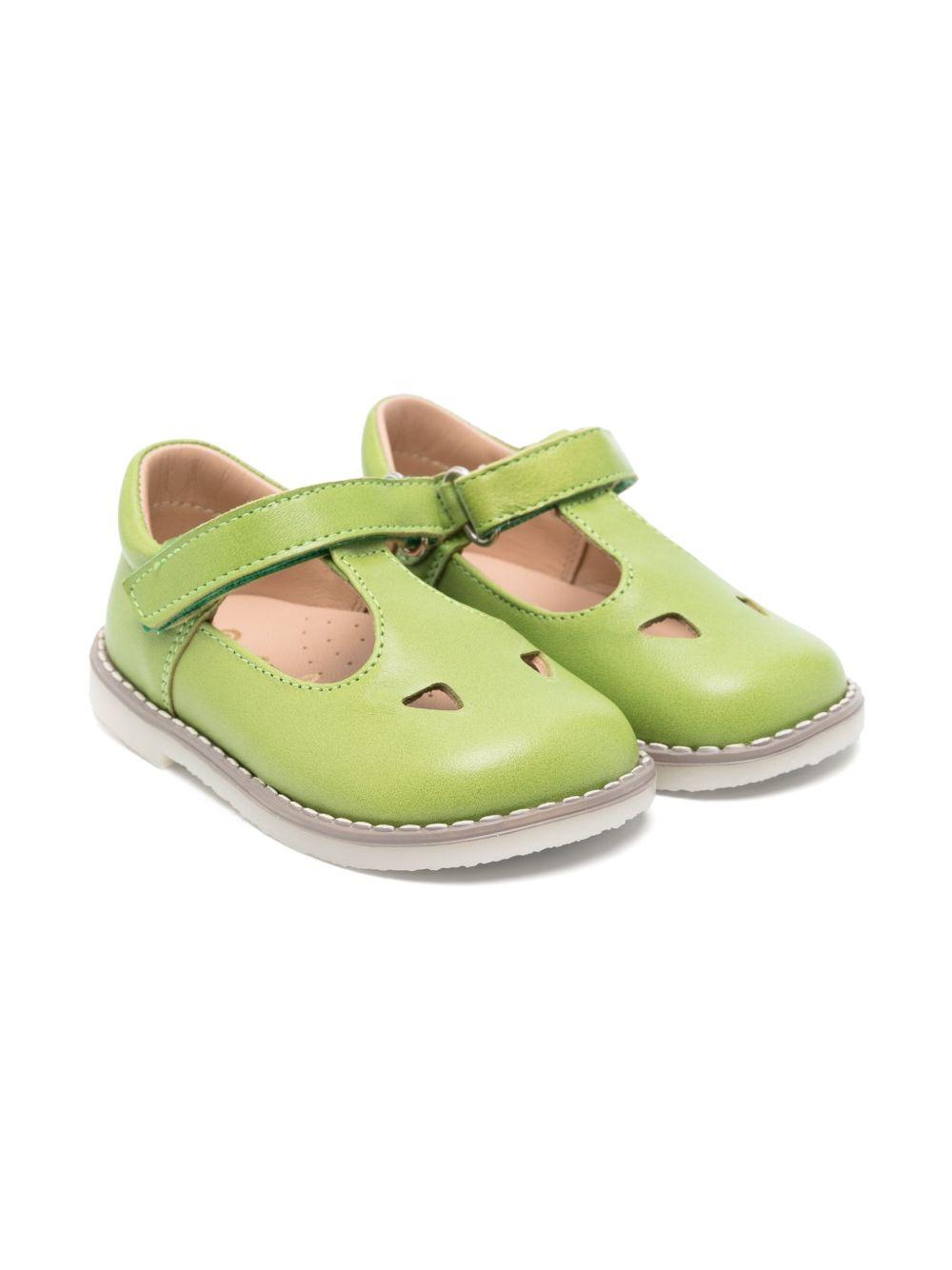 Scarpine per bambino Eli1957 verde con chiusura laterale a strappo 8865AJ YUCCA ElI 