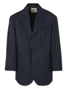 Blazer per bambino Douuod Kids blu con motivo a righe verticali DV2P04 Z2519 621AV DOUUOD 