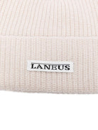 Berretto per bambino Laneus Kids beige con etichetta con logo F5LKJUHT041 013 LANEUS 