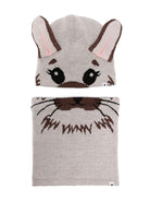 Set berretto Kleo per bambino Molo grigio con motivo animalier 7W24S304 2237 MOLO 