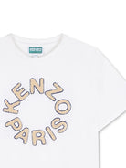 T-shirt per bambino Kenzo kids bianca con logo K61699 117 KENZO KIDS 