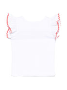 Top per neonata Mariella Ferrari bianco con dettaglio a smerlo TSC3 500 P012 MARIELLA FERRARI 