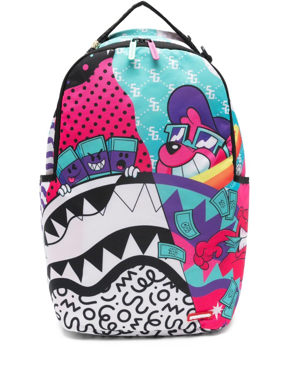 Zaino per bambino Sprayground kid multicolore con stampa grafica 910B8309 NSZ SPRAYGROUND 