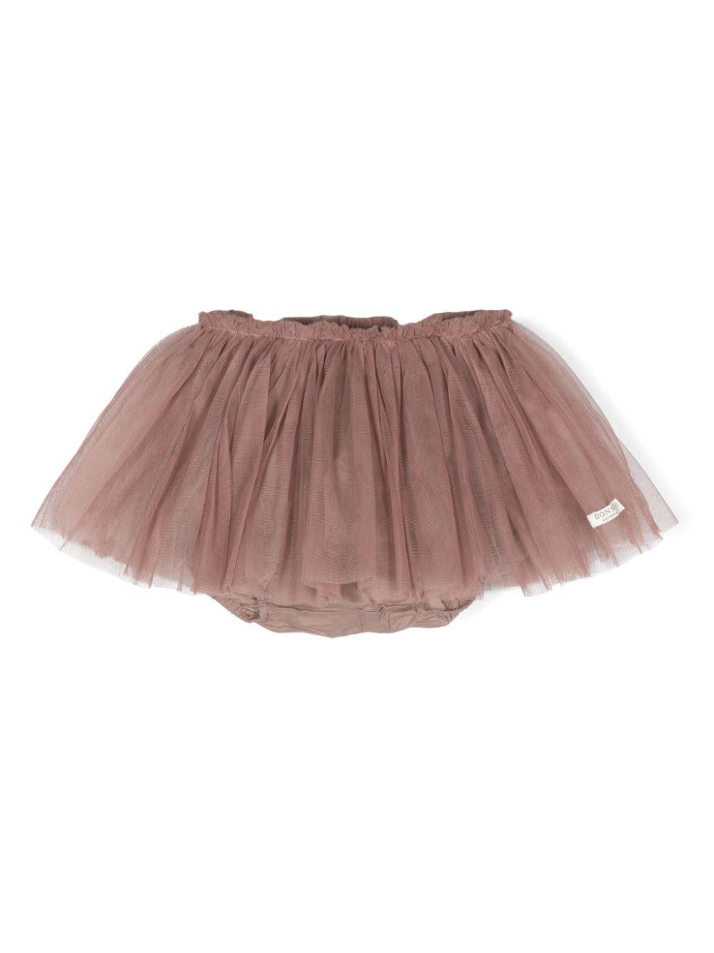 Gonna per neonata Donsje Rieta grigio/viola con rete in tulle 3034400 00106 DONSJE 