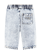 Shorts per neonato Kenzo Kids denim con vita elasticizzata K61289 Z04 KENZO KIDS 