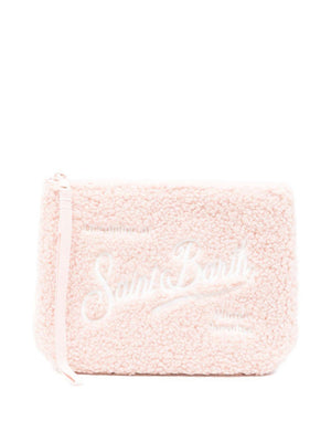 Pochette Aline per bambina MC2 Saint Barth Kids rosa con fodera in shearling