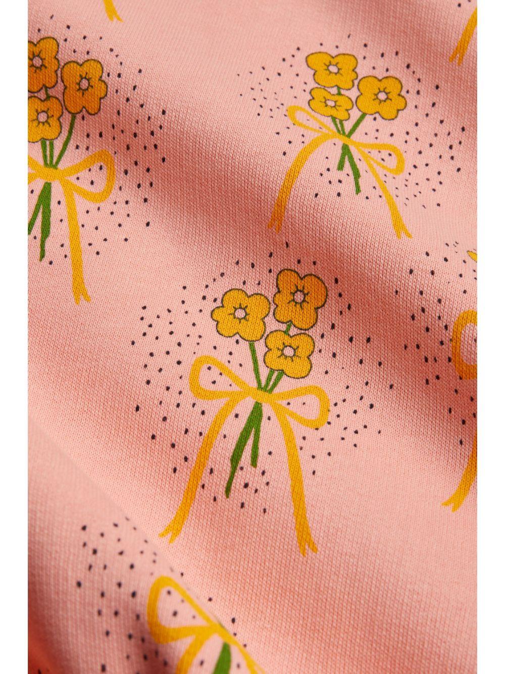 Felpa per bambina Mini Rodini Winter Flowers rosa con stampa all over 2472015028 PINK MINI RODINI 