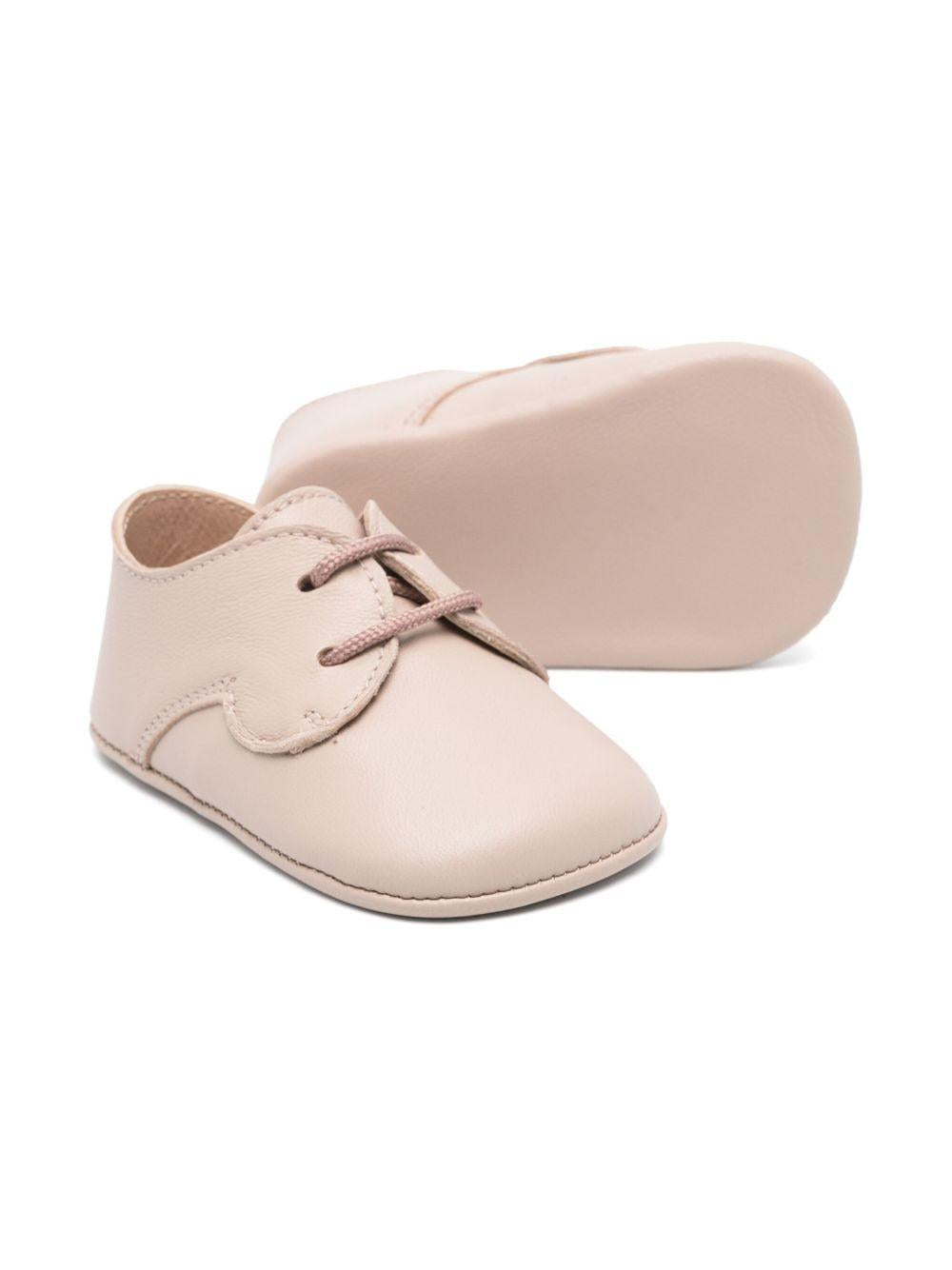 Scarpe primi passi per neonata Eli1957 beige con soletta in pelle con logo 10016AL NUDE ElI 