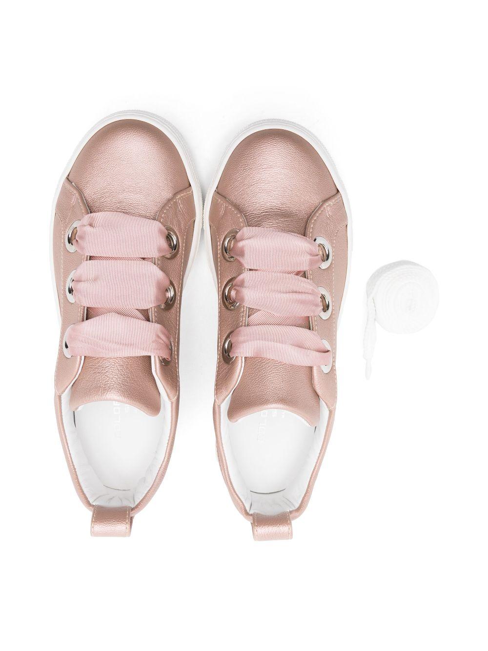 Sneakers per bambina Colorichiari rosa con soletta in pelle con logo FJ958172 4114 82 COLORICHIARI 