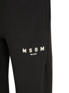 Pantaloni sportivi neri per bambino con stampa logo MSGM Kids F4MSJUFP177 103 MSGM KIDS 