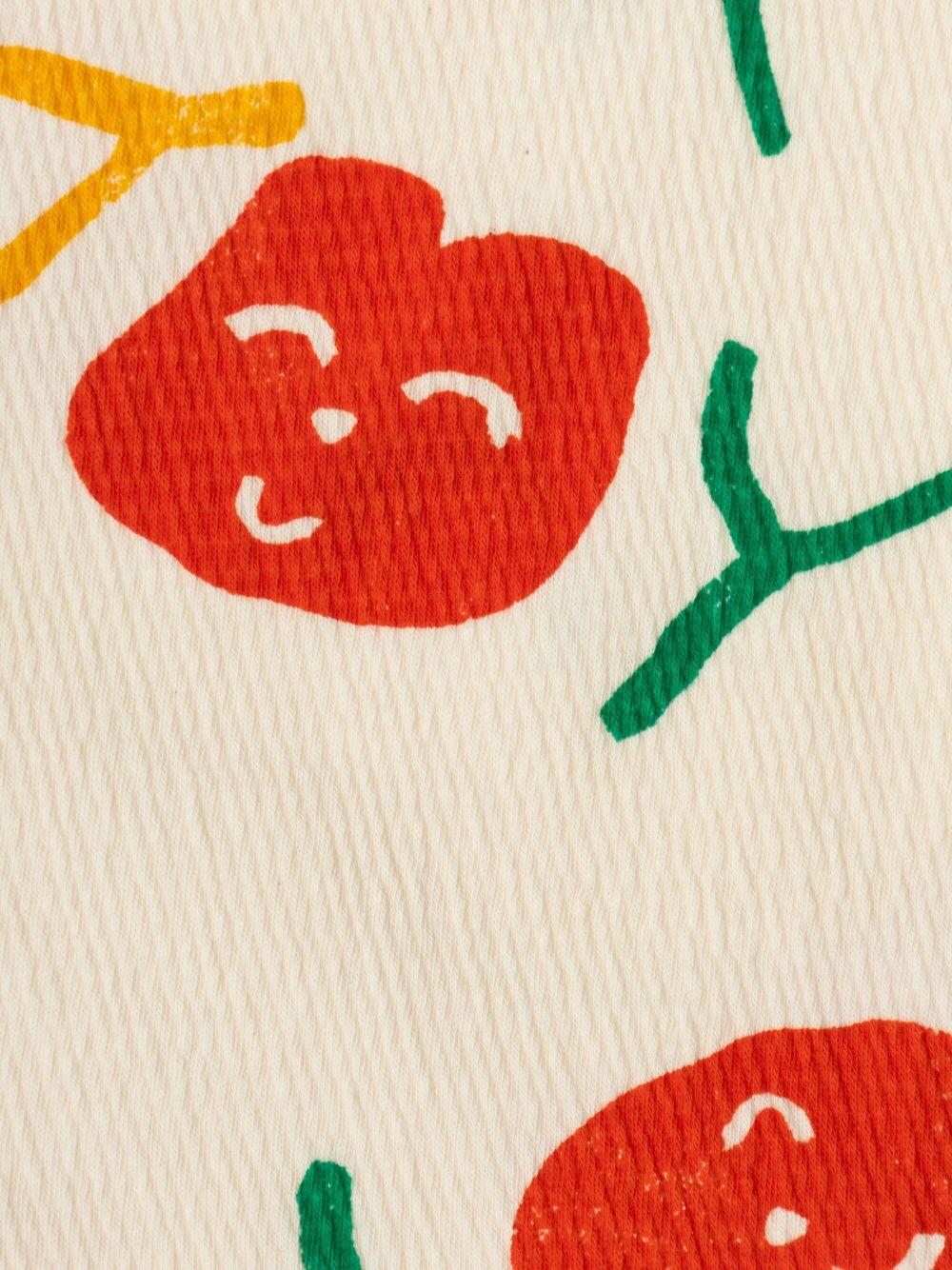 T-shirt per bambina Bobo Choses Smiling Joy beige con design crop B125AC021 199 BOBO CHOSES 