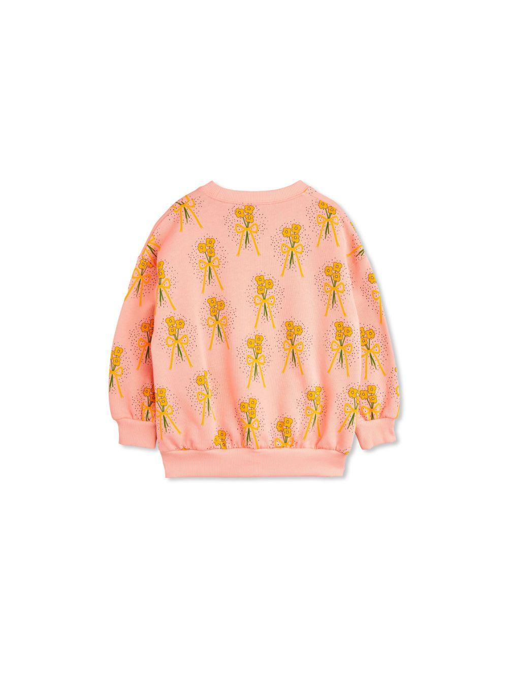 Felpa per bambina Mini Rodini Winter Flowers rosa con stampa all over 2472015028 PINK MINI RODINI 