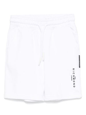John Richmond Junior white fleece shorts for boys