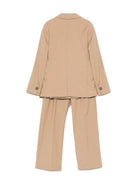 Completo per bambino Paolo Pecora Kids beige con giacca doppiopetto PP3963 TERRA PAOLO PECORA KIDS 