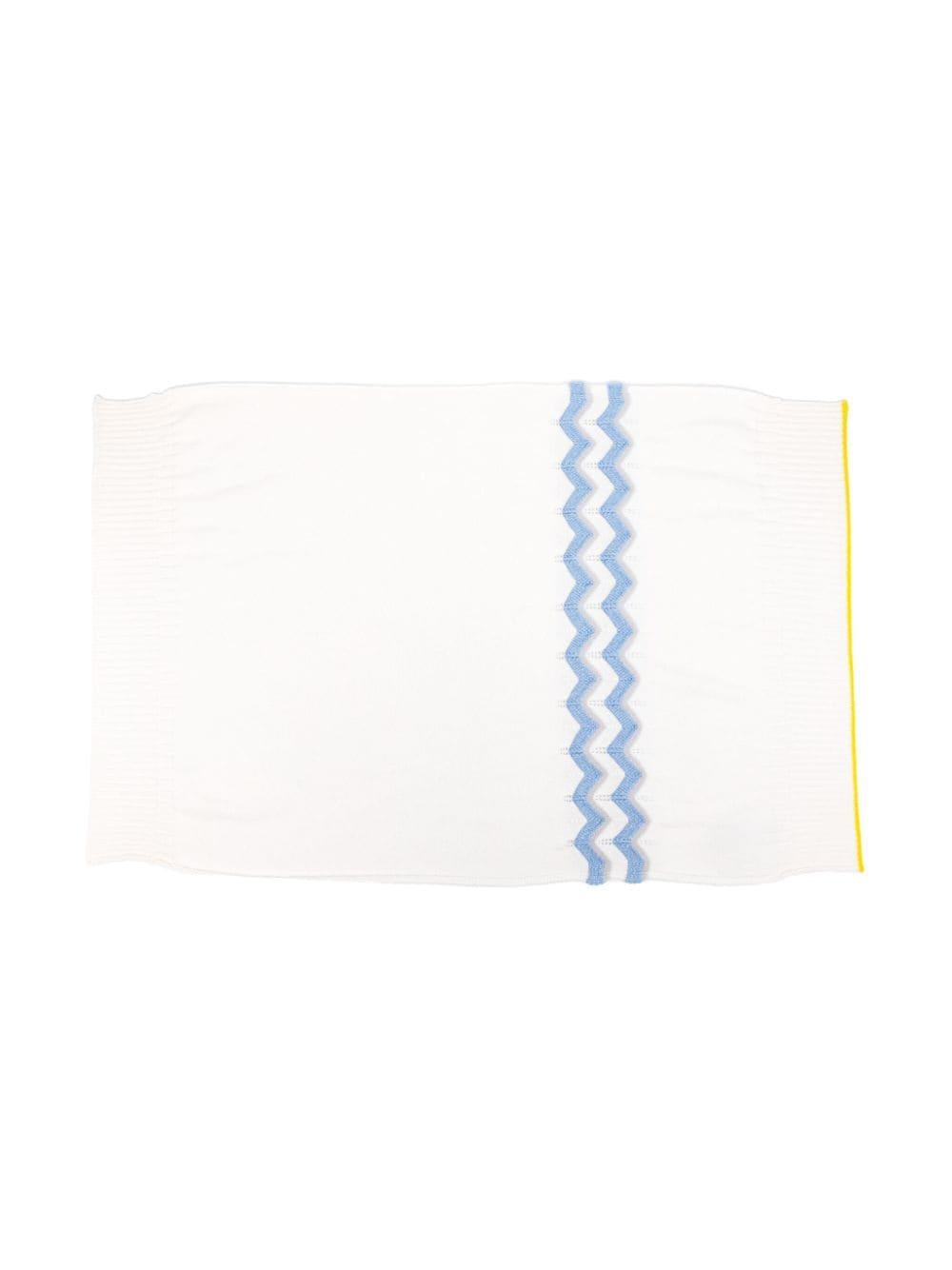 Coperta per neonato Gensami Kids bianco con lavorazione 3D COP01-B-WS BIANCO/AZZURRO GENSAMI 