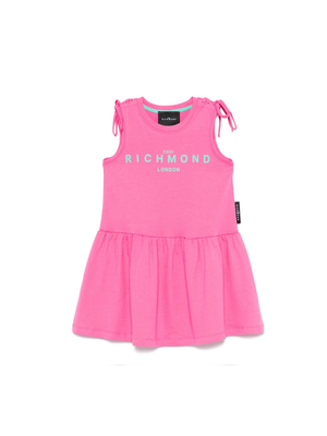 John Richmond Junior fuchsia dress for girls with strap detail