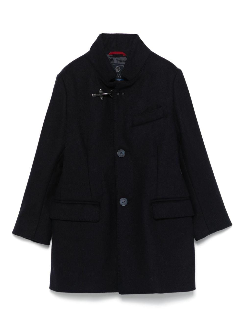 Cappotto per bambino Fay Kids blu monopetto con colletto rialzato FV2P70 E0051 635 FAY KIDS 