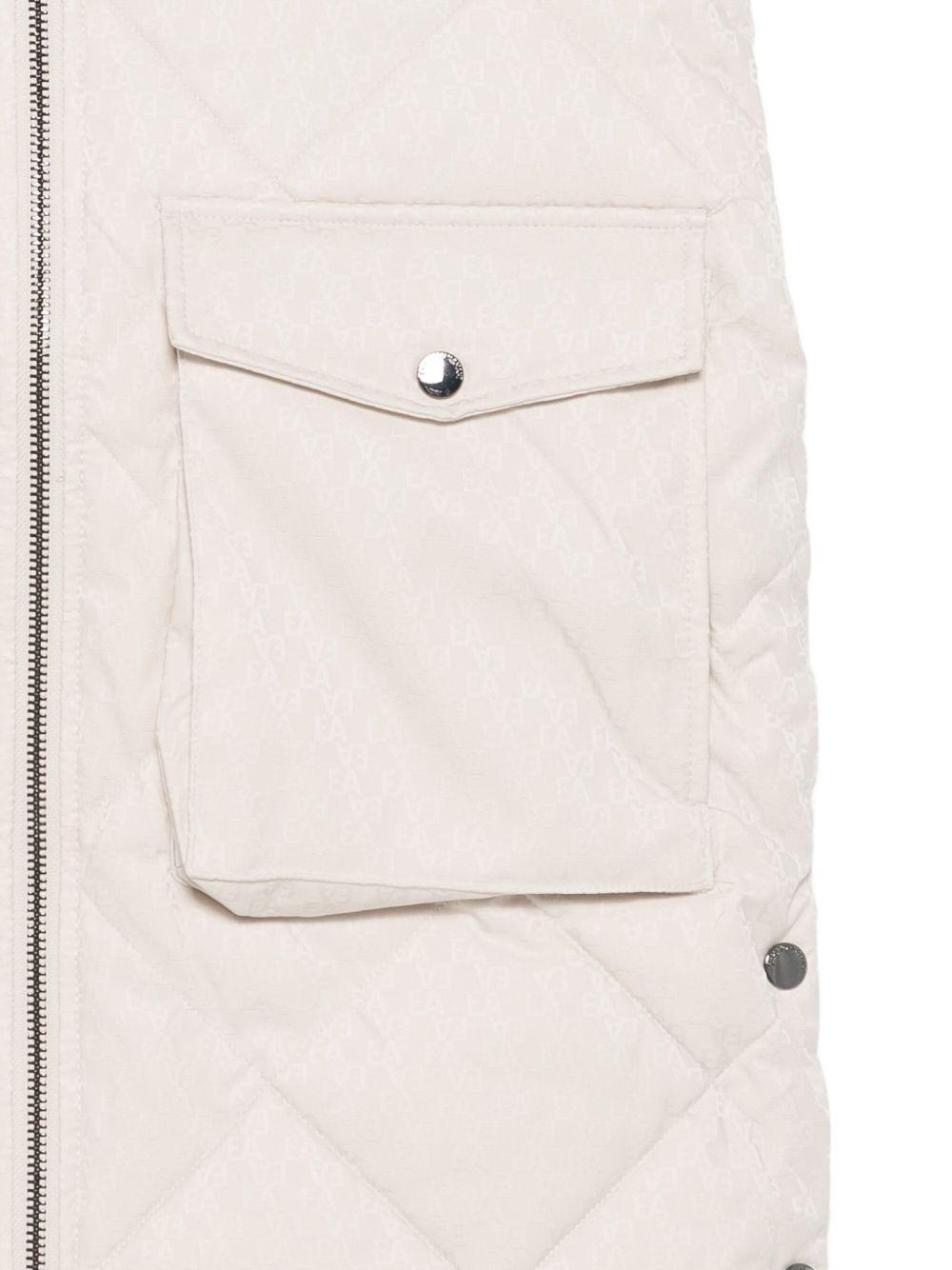 Giubbino per bambina Emporio Armani Kids beige con motivo trapuntato EG000315 AF16099 U1156 EMPORIO ARMANI KIDS 