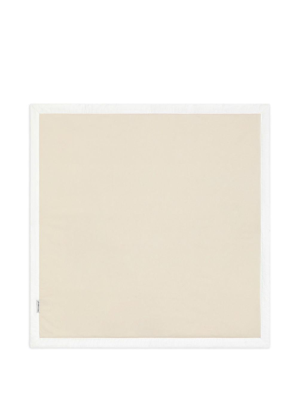 Coperta per neonati Dolce & Gabbana Kids bianco con orlo con rifinitura LNJAH3 G7PUP W0111 DOLCE & GABBANA KIDS 